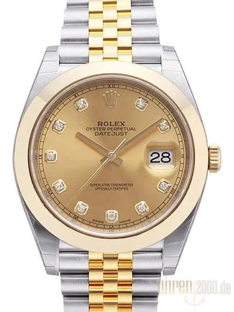 Rolex Datejust 41 126303 Champagner DIA Jubile-Band