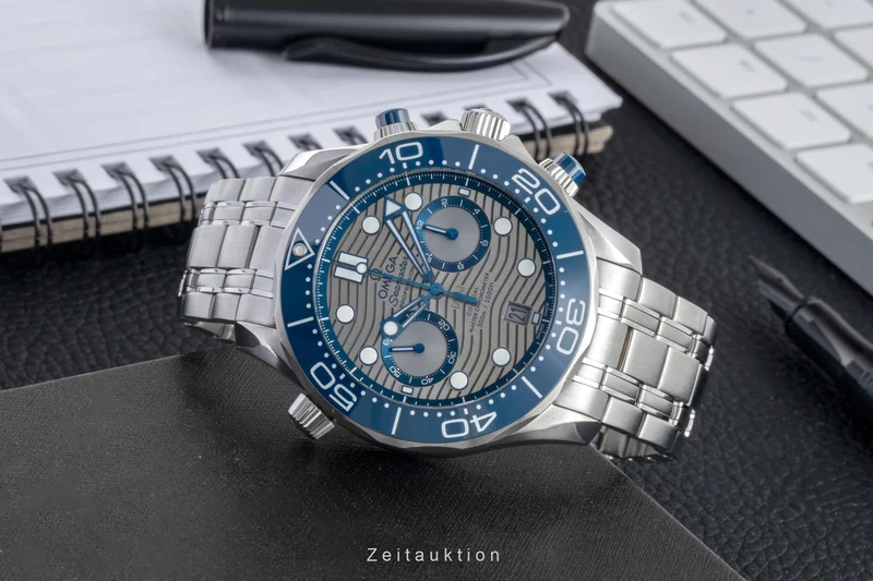 Omega Seamaster chronograph steel automatic men's watch 210.30.44.51.06.001 LP: 9300EUR [2504409]