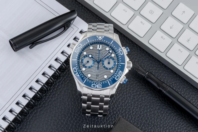 Omega Seamaster chronograph steel automatic men's watch 210.30.44.51.06.001 LP: 9300EUR [2504409]