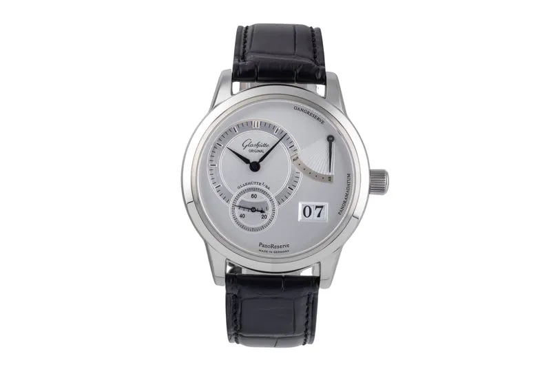 Glashütte PanoReserve steel manual winding men's watch 65-01-02-02-04 [2505524]