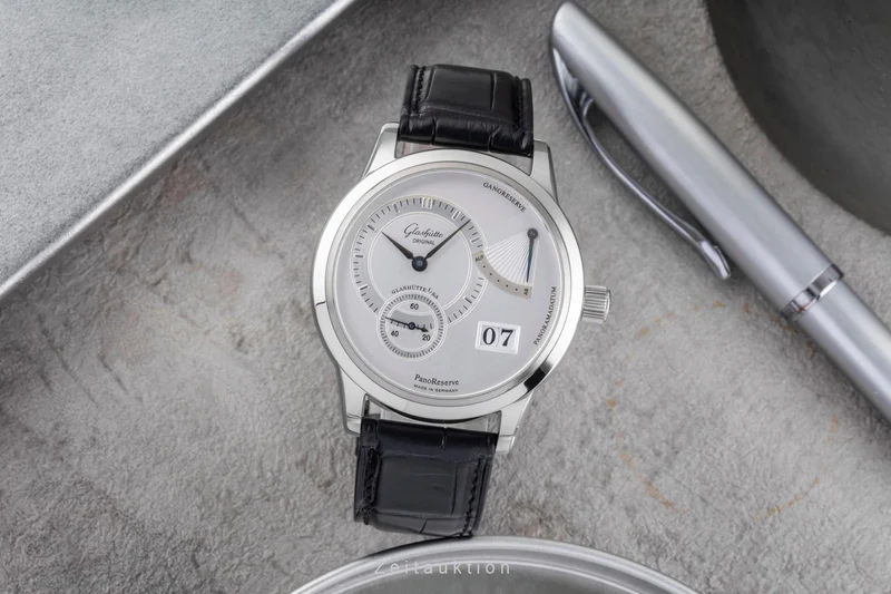 Glashütte PanoReserve steel manual winding men's watch 65-01-02-02-04 [2505524]