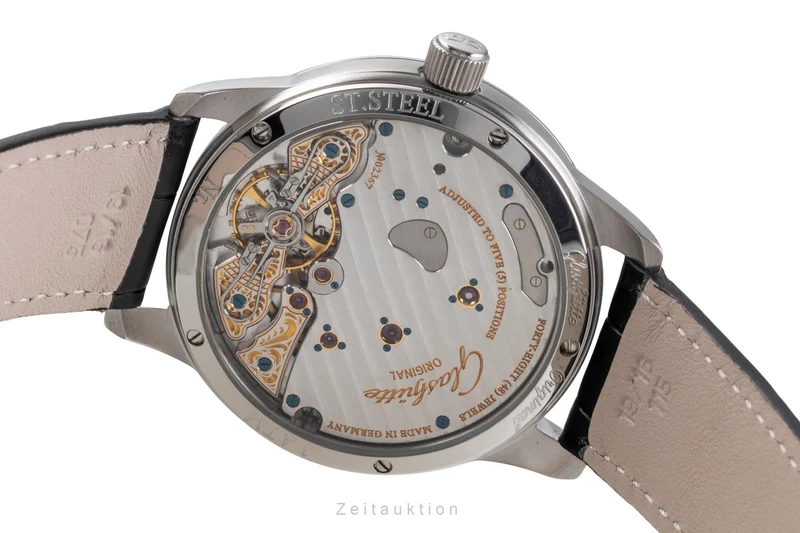 Glashütte PanoReserve steel manual winding men's watch 65-01-02-02-04 [2505524]