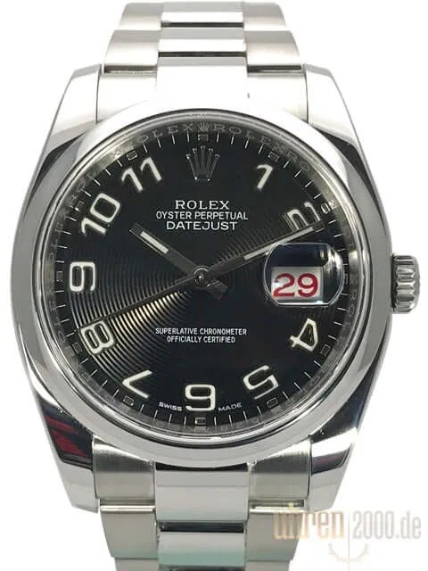 Rolex Datejust 36 116200 Schwarz Arabisch aus 2016