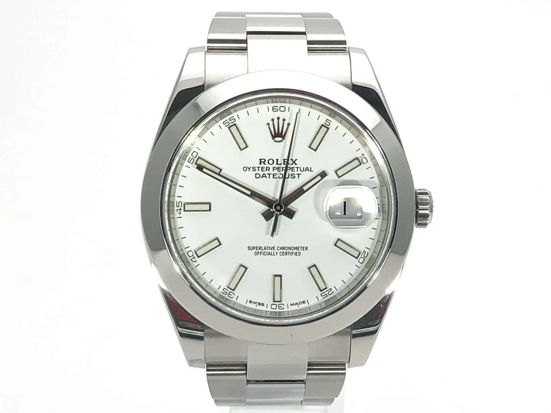 Rolex Datejust 41 Edelstahl 126300 Weiß