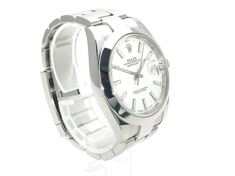 Rolex Datejust 41 Edelstahl 126300 Weiß