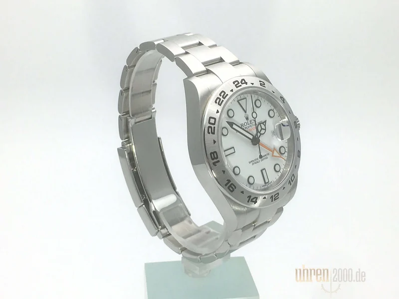 Rolex Explorer II 216570 42 mm Edelstahl weißes Zifferblatt aus 2016