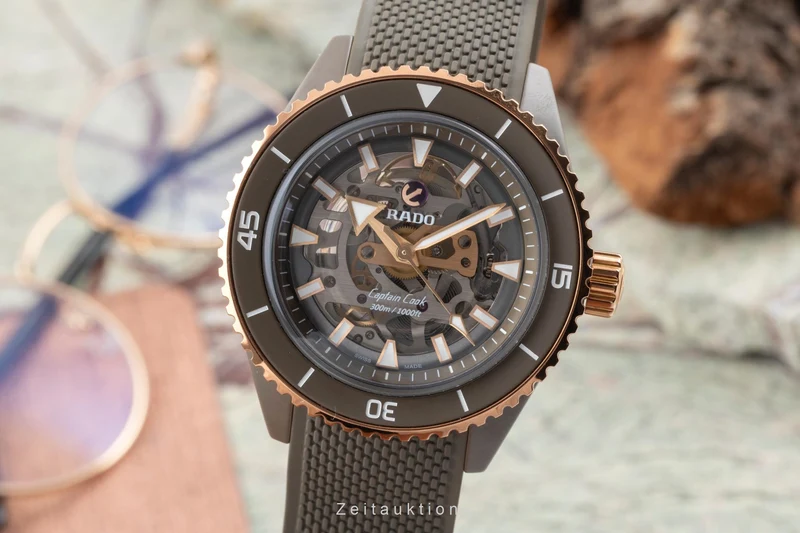 Rado Captain Cook ceramic / titanium automatic men's watch R32150168 LP: 4500EUR [2506029]