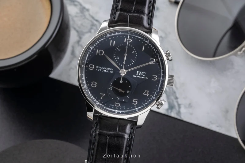 IWC Portugieser chronograph steel automatic men's watch IW371609 LP: 9100EUR [2504617]