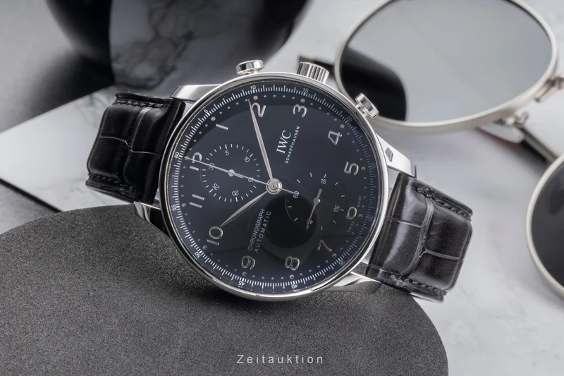 IWC Portugieser chronograph steel automatic men's watch IW371609 LP: 9100EUR [2504617]