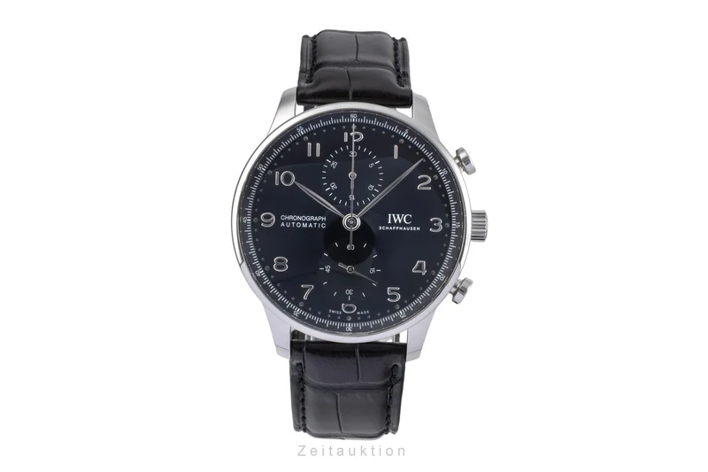 IWC Portugieser chronograph steel automatic men's watch IW371609 LP: 9100EUR [2504617]
