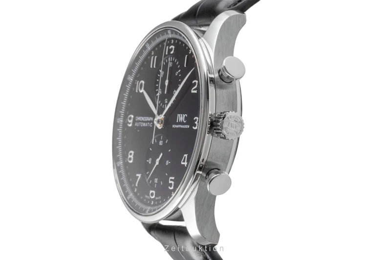 IWC Portugieser chronograph steel automatic men's watch IW371609 LP: 9100EUR [2504617]