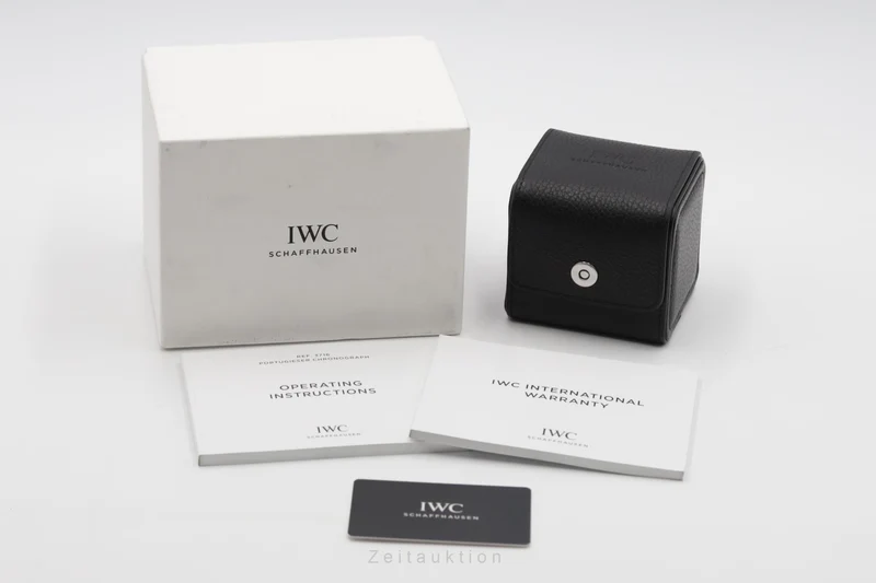IWC Portugieser chronograph steel automatic men's watch IW371609 LP: 9100EUR [2504617]