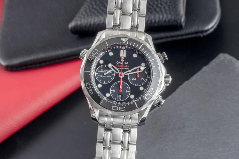 Omega Seamaster chronograph steel automatic men's watch 212.30.42.50.01.001 LP: 9300EUR [2505808]