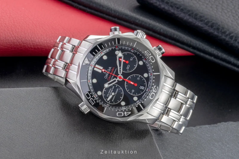 Omega Seamaster chronograph steel automatic men's watch 212.30.42.50.01.001 LP: 9300EUR [2505808]