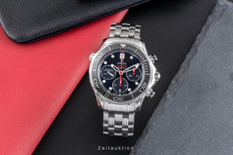 Omega Seamaster chronograph steel automatic men's watch 212.30.42.50.01.001 LP: 9300EUR [2505808]