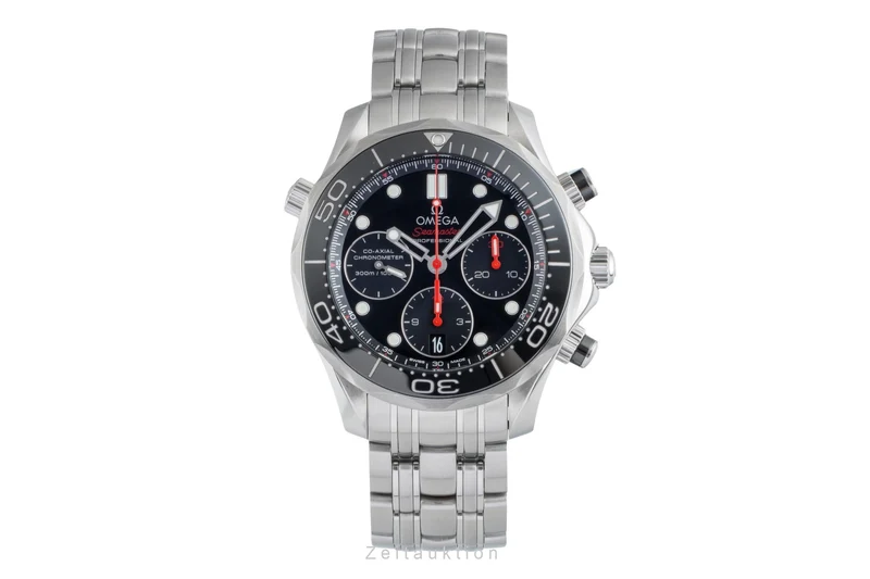 Omega Seamaster chronograph steel automatic men's watch 212.30.42.50.01.001 LP: 9300EUR [2505808]