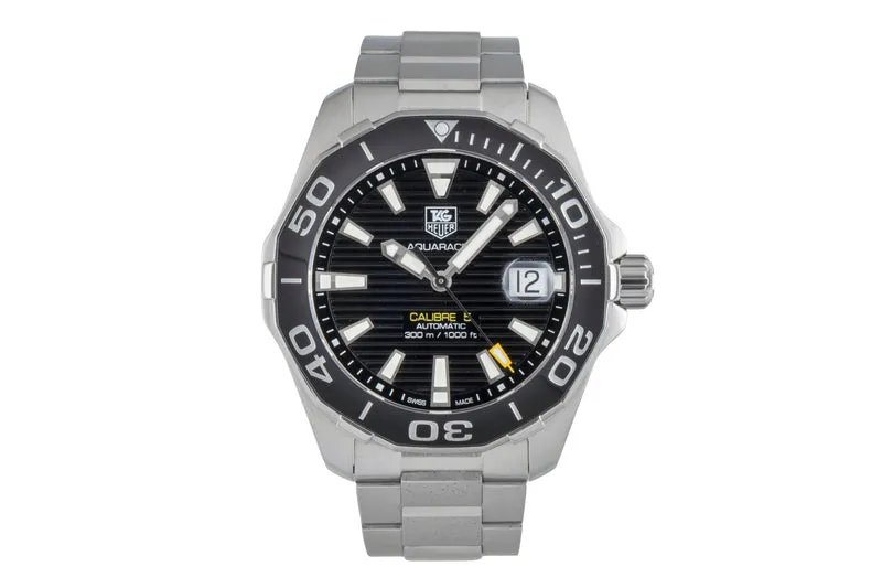Tag Heuer Aquaracer steel automatic men's watch WAY211A-1 [2505343]