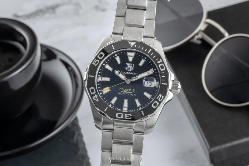Tag Heuer Aquaracer steel automatic men's watch WAY211A-1 [2505343]