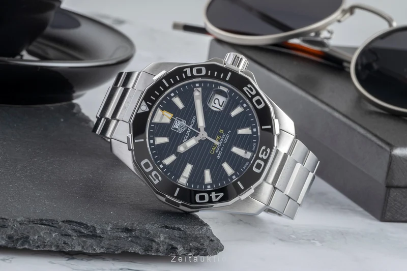 Tag Heuer Aquaracer steel automatic men's watch WAY211A-1 [2505343]