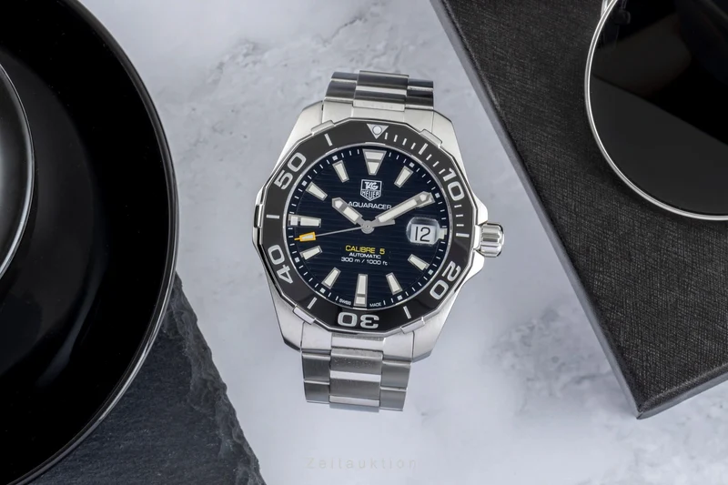 Tag Heuer Aquaracer steel automatic men's watch WAY211A-1 [2505343]