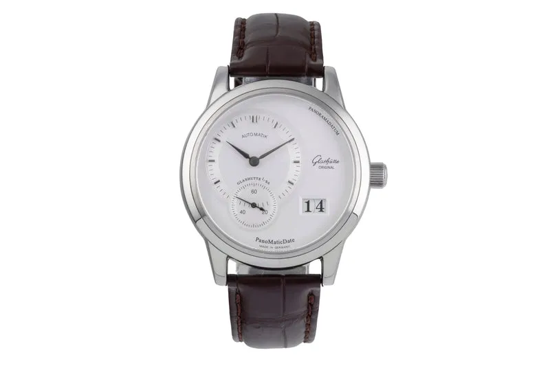 Glashütte PanoMaticDate steel automatic men's watch 90-01-02-02-04 [2505903]