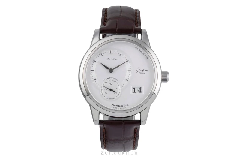Glashütte PanoMaticDate steel automatic men's watch 90-01-02-02-04 [2505903]