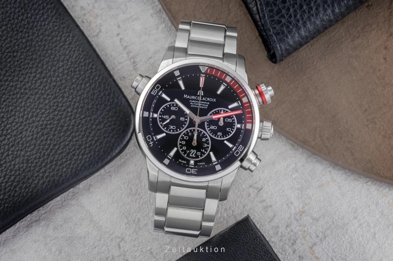 Maurice Lacroix Pontos chronograph steel automatic men's watch PT 6018-SS002-330-1 [2505302]