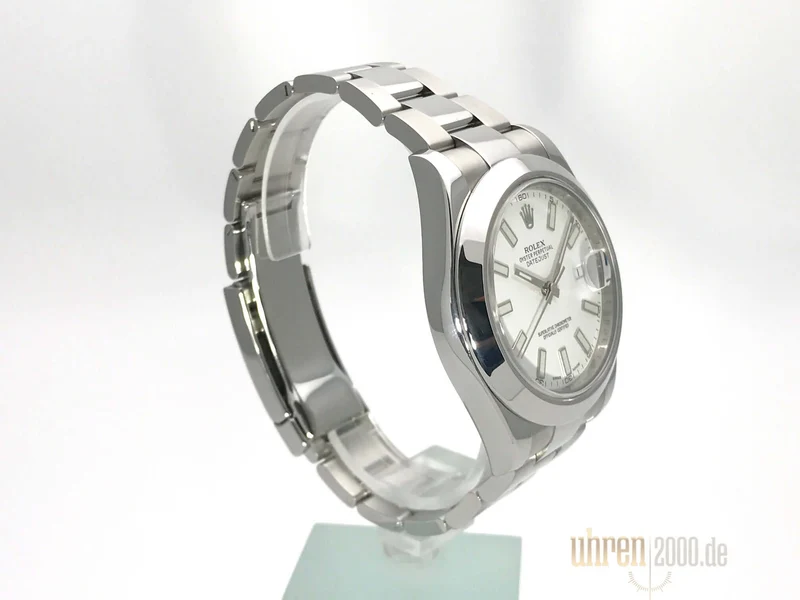 Rolex Datejust II 41 Edelstahl 116300 Weiß gebraucht aus 2015