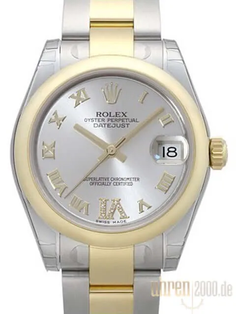 Rolex Datejust 31 Edelstahl Gelbgold 178243 Silber R DIA
