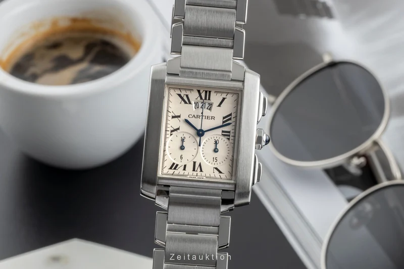 Cartier Tank Francaise chronograph steel quartz unisex W51024Q3 [2505904]