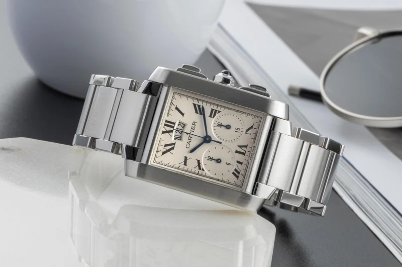 Cartier Tank Francaise chronograph steel quartz unisex W51024Q3 [2505904]