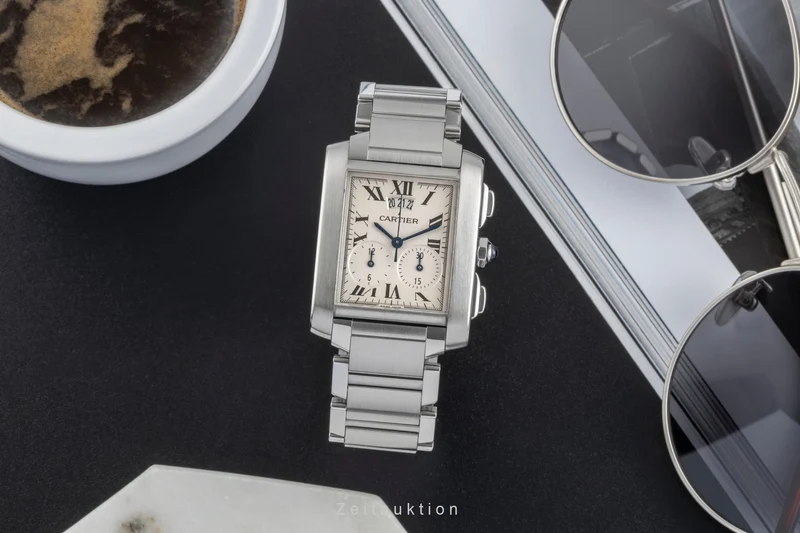 Cartier Tank Francaise chronograph steel quartz unisex W51024Q3 [2505904]