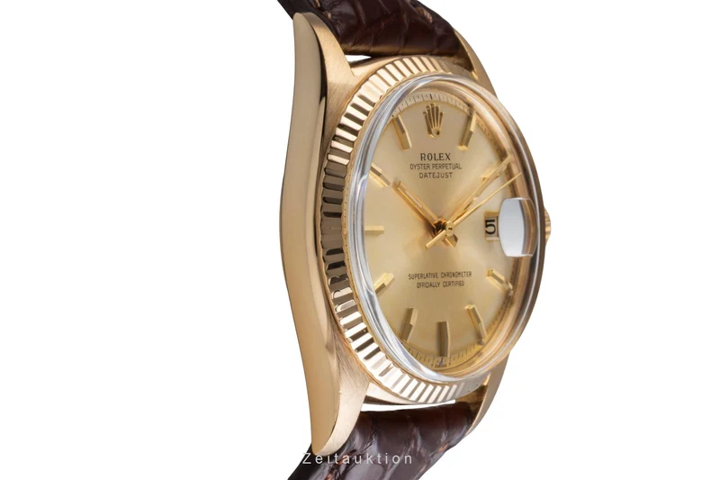 Rolex Datejust 18 ct gold automatic men's watch 1601 Vintage [2504067]
