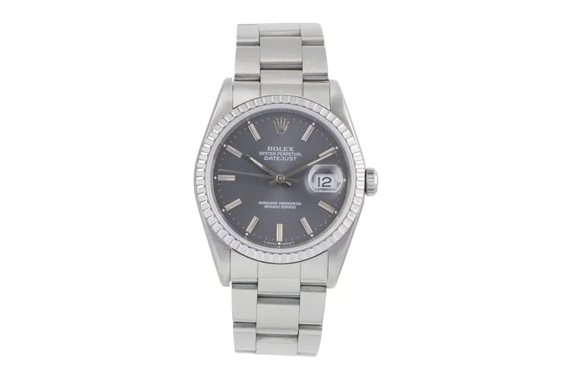 Rolex Datejust steel automatic men's watch 16220 [2505384]