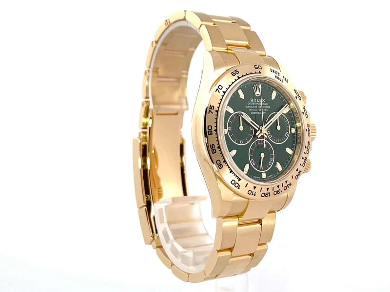 Rolex Cosmograph Daytona Gelbgold 116508 Grün