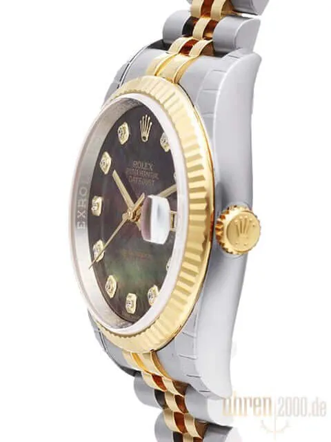 Rolex Datejust 36 116233 Dark Perlmutt Diamant Jubile-Band