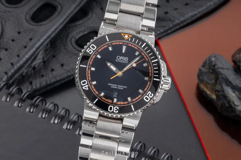 Oris Aquis Date steel automatic men's watch 01 733 7653 4128-07 8 26 01PEB [2505105]