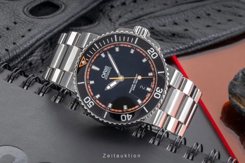 Oris Aquis Date steel automatic men's watch 01 733 7653 4128-07 8 26 01PEB [2505105]
