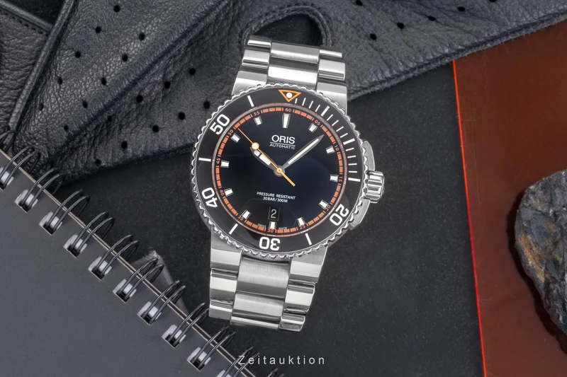 Oris Aquis Date steel automatic men's watch 01 733 7653 4128-07 8 26 01PEB [2505105]