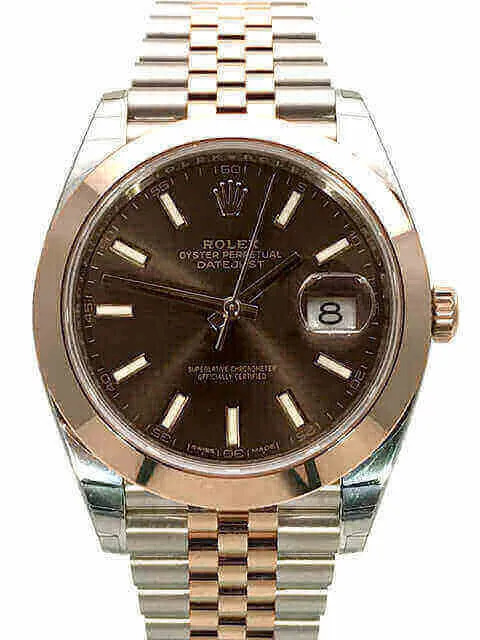 Rolex Datejust 41 Edelstahl Everose-Gold 126301 Choco Jubile-Band