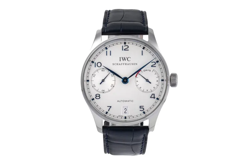 IWC Portugieser steel automatic men's watch IW500107 LP: 14000EUR [2505581]