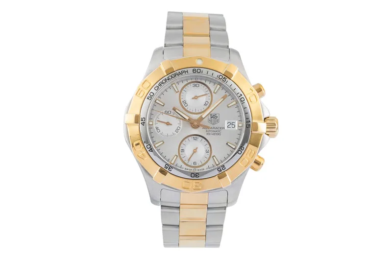 Tag Heuer Aquaracer chronograph gilt / steel automatic men's watch CAF2120.BB0816 [2504351]