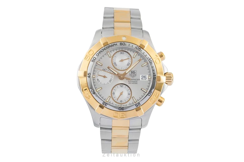 Tag Heuer Aquaracer chronograph gilt / steel automatic men's watch CAF2120.BB0816 [2504351]