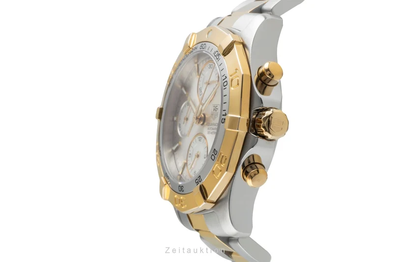 Tag Heuer Aquaracer chronograph gilt / steel automatic men's watch CAF2120.BB0816 [2504351]