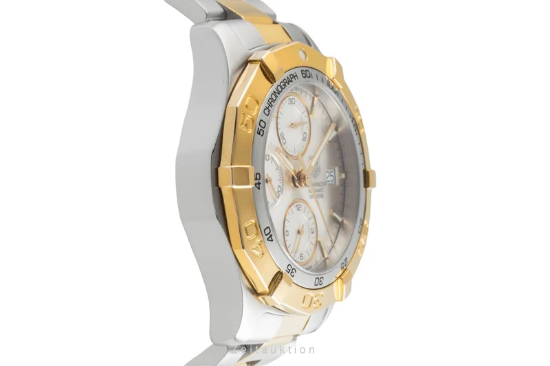 Tag Heuer Aquaracer chronograph gilt / steel automatic men's watch CAF2120.BB0816 [2504351]