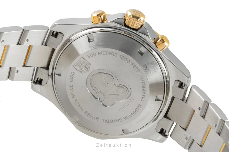 Tag Heuer Aquaracer chronograph gilt / steel automatic men's watch CAF2120.BB0816 [2504351]