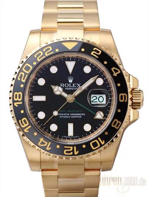 Rolex GMT-Master II 116718 LN Gelbgold Okkasion aus 2015