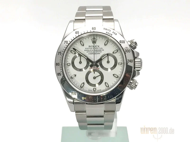 Rolex Daytona Edelstahl 116520 Weiß gebraucht aus 2011