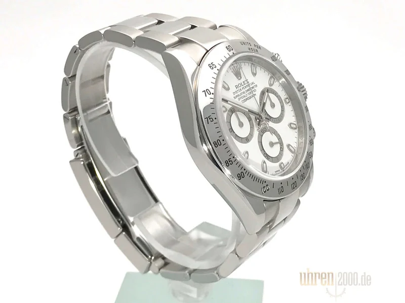 Rolex Daytona Edelstahl 116520 Weiß gebraucht aus 2011
