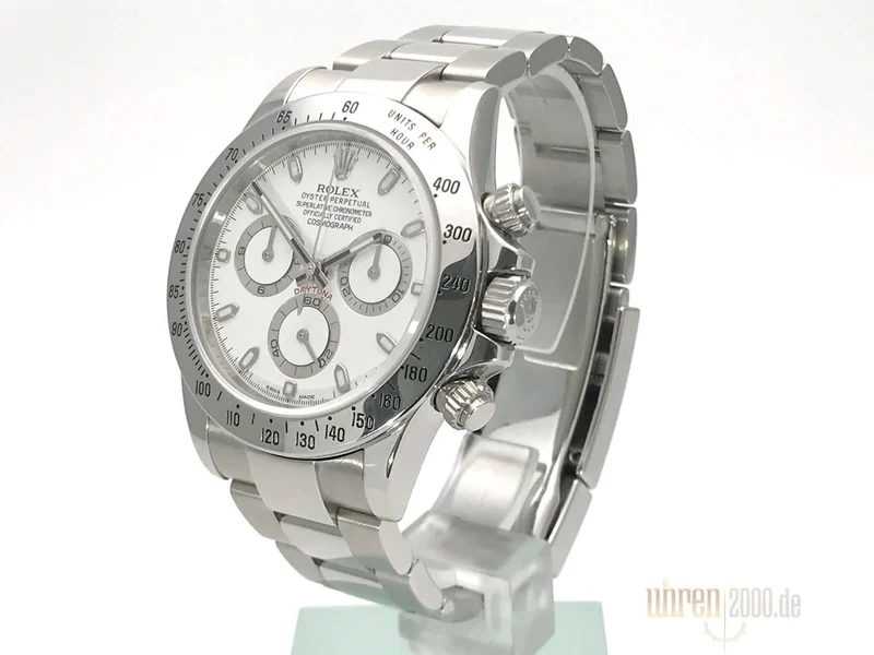 Rolex Daytona Edelstahl 116520 Weiß gebraucht aus 2011